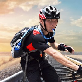 Leepesx Water Bottle Drinking Tube with Double Adapter Hydration System Hydration Tube Kit for Cycling Trekking Fishing Boating Camping