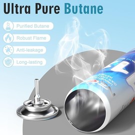 NEON Butane Lighter Refill 11X Ultra Refined Fuel, 300ml Premium Gas for Refillable Lighters and Torches, Universal Butane Fuel for Lighters Culinary Use and Stove Refilling – Pack of 4