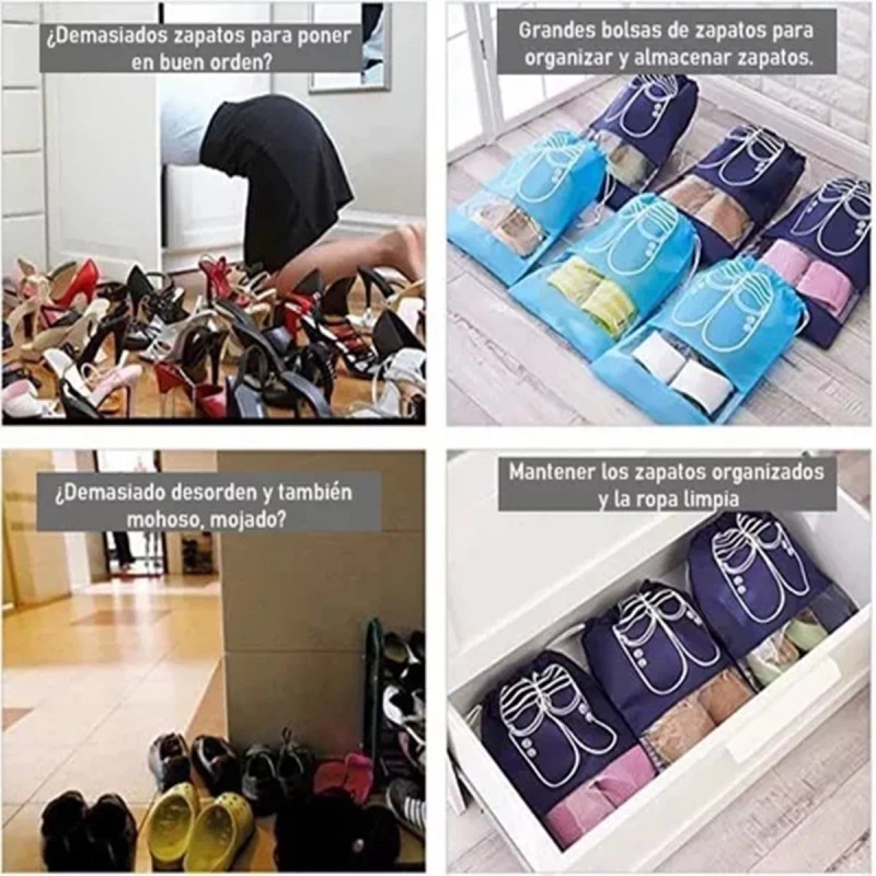 Dolores 9pcs Bolsas Organizadoras Para Zapatos De Viaje Impermeable