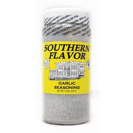 Southern Flavor Seasoning 15oz MSG Free for Over 40 Years Spice Rub Shakers (15oz, Garlic Seasoning)