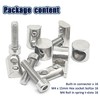 16Sets Built-in Connector Kit,L Shape Whistle Connector Inside Fastener,for 2020