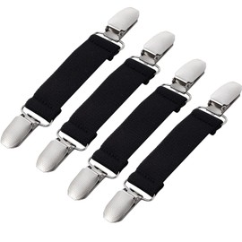 Zkptops 4 Pieces Mitten Clips for Kids Elastic Gloves Clips Winter Tight Mitten Clips for Toddlers, Babies, Kids and Adults