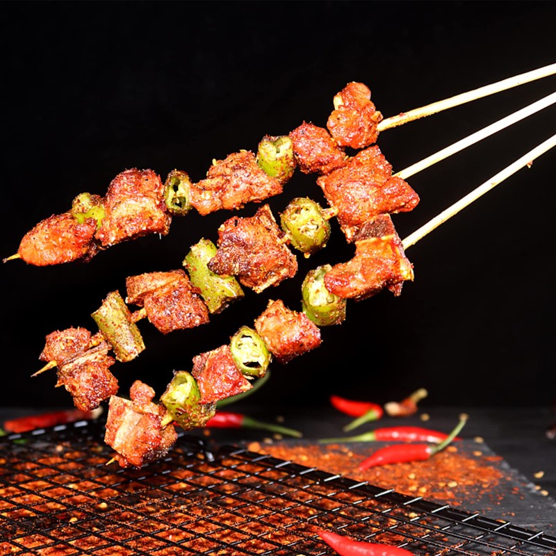 Fasmov Bamboo Skewer Sticks, 1000 Pack 12 inches Barbecue Kabob