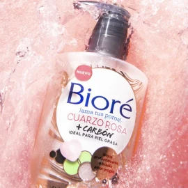 Bioré Cuarzo Rosa Y Carbón Limpiador Purificador Uso Diario