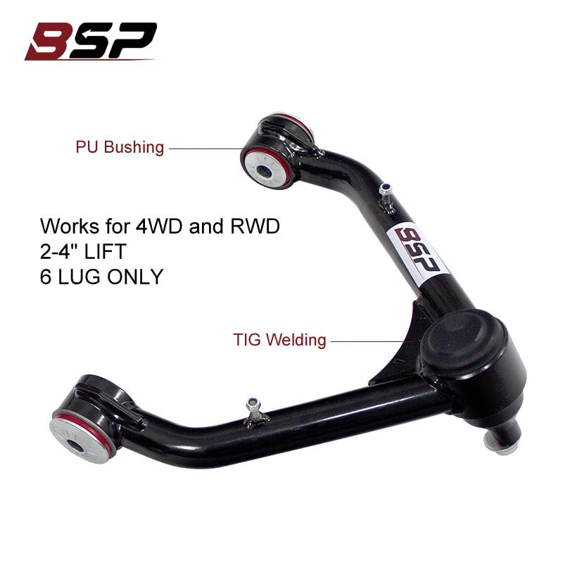 Front Upper Control Arms, 2-4" Lift Tubular Ball Joint Kit
