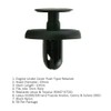 Lantee 50 Pcs Engine Under Cover Push-Type Retainer Car Clips