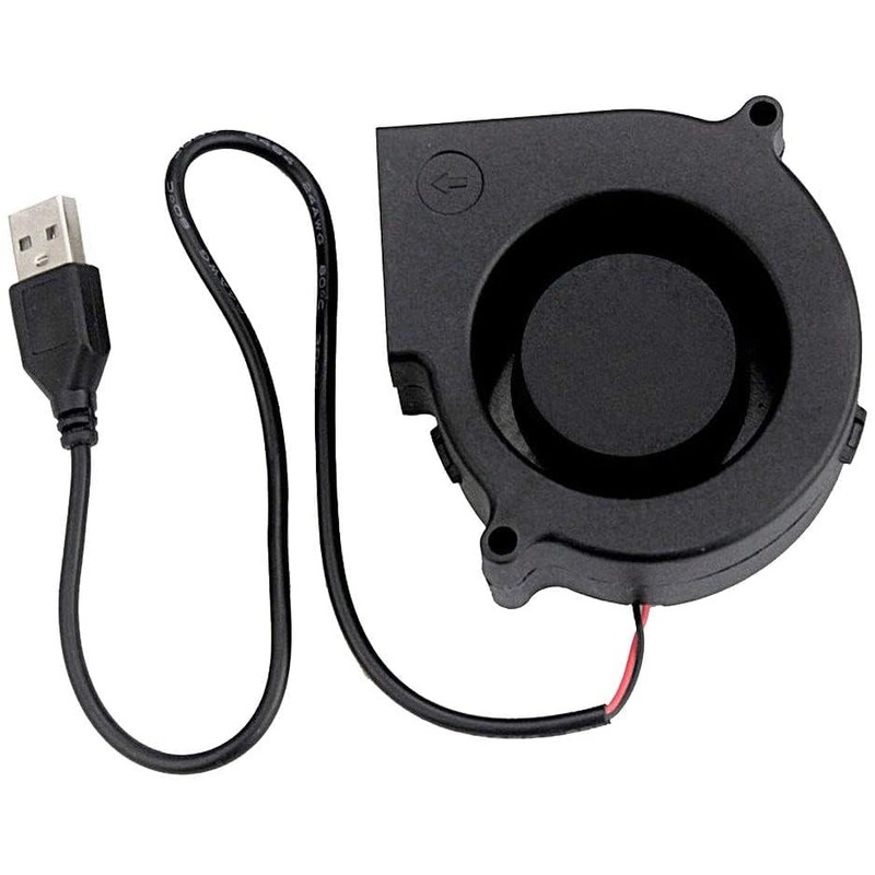 AITRIP 2pcs 75mm Blower 5V USB 75x30mm 7530 Brushless DC