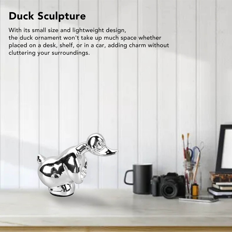 Duck Ornament Electroplating Resin Duck Sculpture Stylish Decorative Duck Figurine