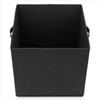 Casafield Set of 6 Collapsible Fabric Cube Storage Bins, Black