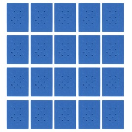 Foam Tube Rack Rectangle High Density Floating Foam Centrifuge Tube Holder for Laboratory Dark Blue 18 Hole 20 Pcs (for 0.2ml 0.5ml 1.5ml 10ml Centrifuge Tube)