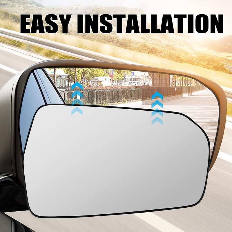 Aritoxy Right Heated Mirror Glass Fit for Chevy Malibu 2016