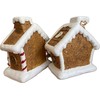 khevga Christmas Decoration Gingerbread House Terracotta LED Timer Set of