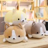 Levenkeness Corgi Dog Plush Pillow, Soft Cute Shiba Inu Akita