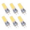 6PCS GY6.35 Bulb 5W COB Light Bulb 500lm Silicone Ceiling
