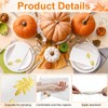 Janlaugh 100 Pcs Fall Linen Guest Napkins Autumn Pumpkin Maple