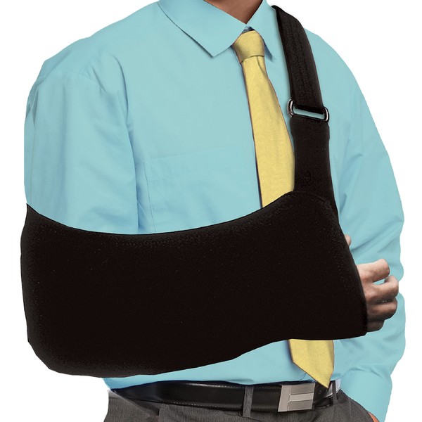 Brownmed - Joslin Sling Ultimate Arm Sling - Eslinga de brazo para hombres y mujeres para soportar lesiones de hombro, codo o muñeca - Inmovilizador de brazo, estabilizador de hombro y soporte de puño rotador - Goliath