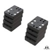 Metalcloak Rear Adjustable Bump Stops for Jeep Wrangler JK/JL and Gladiator JT (1" - 4"), 8 Pads