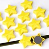 PYJLBX Fridge Magnets, 10 Pack Yellow Star Magnets Heavy Duty
