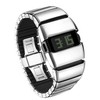 BENLYDESIGN Unique Metal Wristwatch, Cool Stainless Steel Men's Futuristic Digital