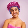 Bodylife Shower Cap Reusable Bath Cap Dual layered Waterproof Hot