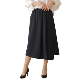 egneL Wrap Culottes, Made in Japan, Sweat Absorbent, Quick Drying, Wrinkle Resistant, UV Protection, Lightweight, Compact, Travel, Stretch, Culottes, Women's, Black