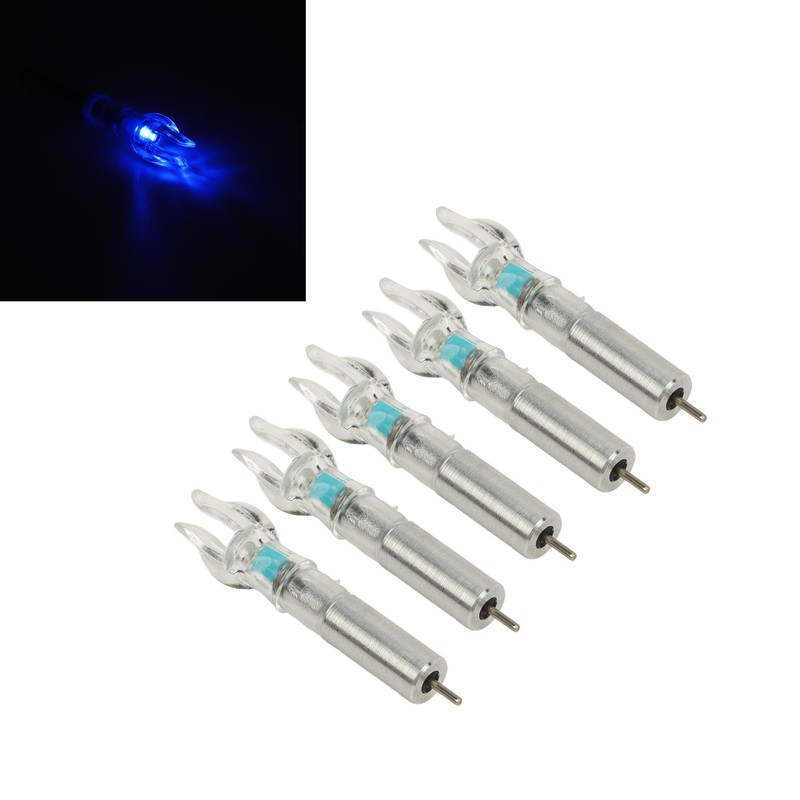 5PCS LED Lighted Nocks Plastic Shell Easy Installation for 6.2mm
