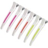 YUNAI 6PCS Hair Sectioning Clips Women, Colorful Crocodile Salon and