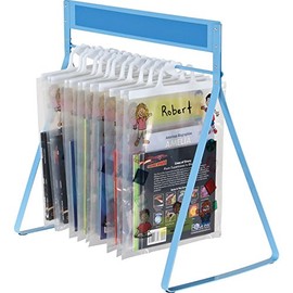 Really Good Stuff Store More Sturdy Hang-Up Totes Rack, 20âW by 12âD by 20Â¾"H â Holds Dozens of Tote Bags â Tip-Resistant, Scratch-Resistant Base â Label Contents on Write-On/Wipe-Off Magnetic Bar