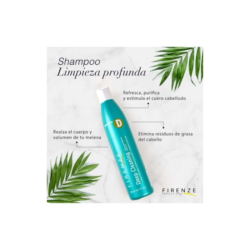 Firenze Professional Deep Cleaning Shampoo with eucalyptus extract 10.1 oz