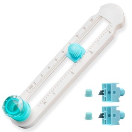 Tkxjry Circle Cutter Paper, Plastic Paper Round Cutter, Adjustable Circle Cutter, 2-20 cm Diameter Adjustable Rotation Circle, with Clear Scale, Precise Cutting for Handmade