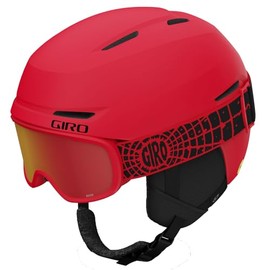 Giro Spur Combo Pack Toddler Ski Helmet - Snowboarding Helmet with Matching Goggles for Kids, Boys, and Girls - Matte Bright Red S (52-55.5cm)