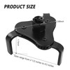 carleef Adjustable Oil Filter Wrench Tool,3 Jaw 2 Way Oil
