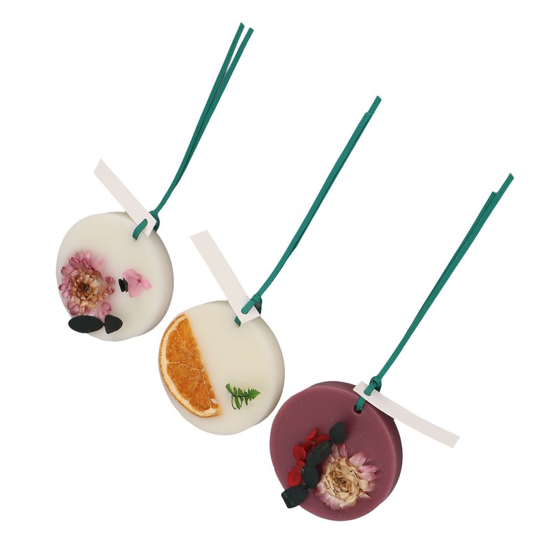 3pcs Wardrobe Aromatherapy Wax Long Lasting Solid 7.5cm Diameter Safe