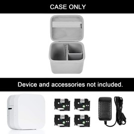 Case for Brother Industries Brother Label Printer P-Touch Cube PT-P300BT, Hard Carrying Bag for Compatible Label Printer Tape, Labeler, Rolls, and USB Cable (Case Only, Device Not Included)
