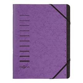 Pagna 40059-10 Folder with 12 Compartments Aubergine