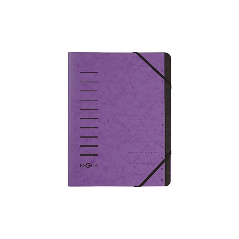 Pagna 40059-10 Folder with 12 Compartments Aubergine