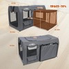 LitaiL Collapsible Dog Crate for Travel, 39 Inch Portable Soft