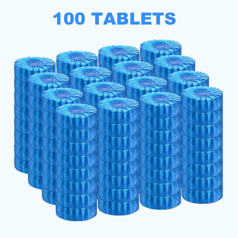 CHMI 100 Pack Toilet Bowl Cleaner Tablets, Long-lasting Bathroom Toilet