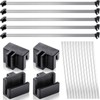 Epakh 36 Pcs Metal File Cabinet Rails Set Include 12