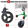 Jack Wheel Chock Stabilizer, Heavy Duty Rubber Trailer Wheel Chock