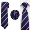 S&W SHLAX&WING Men's Necktie for Suit Jacket Classic 147cm Blue