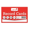 Silvine 5x3" Record Cards - Lined with headline, 100 cards per pack. Ref 553W (127 x 76mm), White