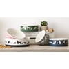 Bone Dry Dog Bone Ceramic Pet Bowl & Canister, Large,