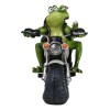 All American Biker Frogs Couple Taking Selfie On Chopper Motorcycle