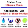 1 x Sticker CCTV in Operation Sign Warning Security Label