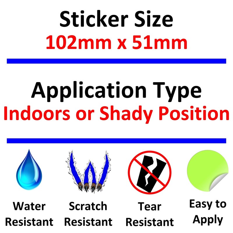 1 x Sticker CCTV in Operation Sign Warning Security Label