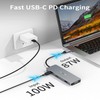 oditton USB C Hub, 9-in-1 USB C Adapter, Dual 4K