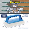 STAR BRITE Scrub Pad with Handle (Fine) White (040129)