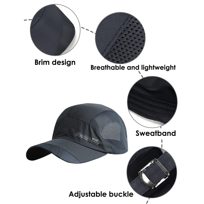AIEOE Breathable Outdoor Cap, Thin, Lightweight and Quick-Drying Baseball Cap,