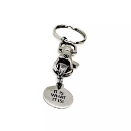 JKCE Designs It Is What It Is Charm Keychain, Acceptance Gift, Affirmation, Moving On